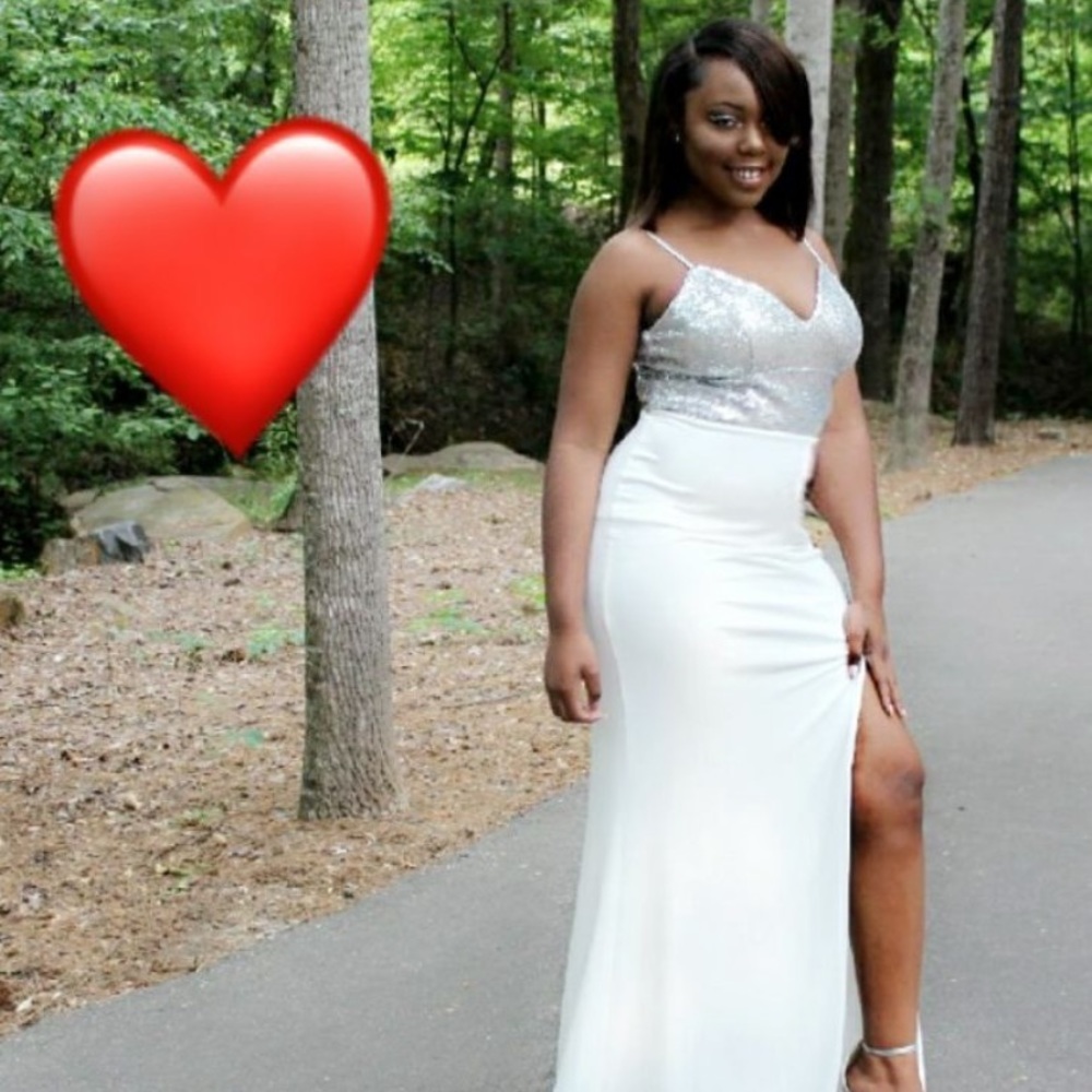 White/Sliver Gown